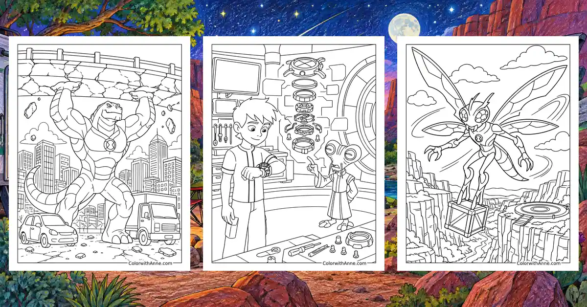 Ben 10 Coloring Pages banner