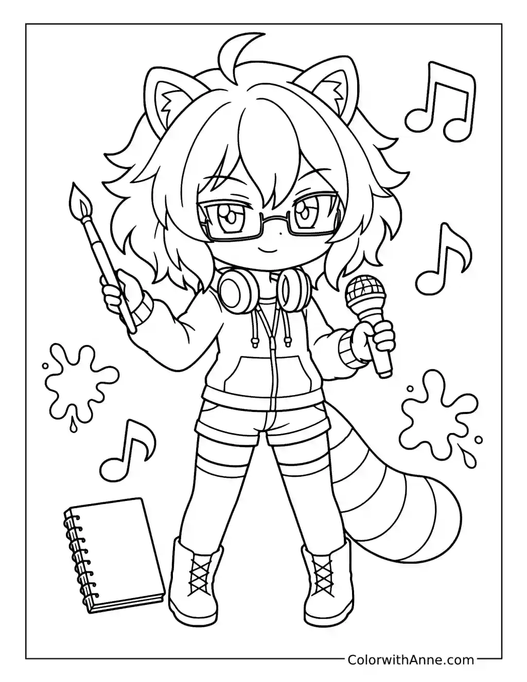 Bex’s Music and Art coloring page