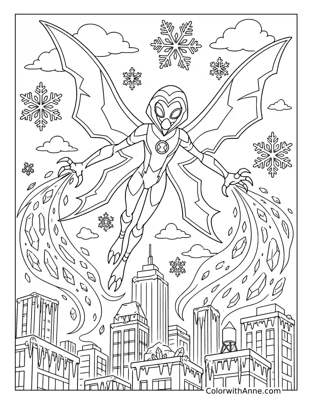 Big Chill Frozen Flight coloring page