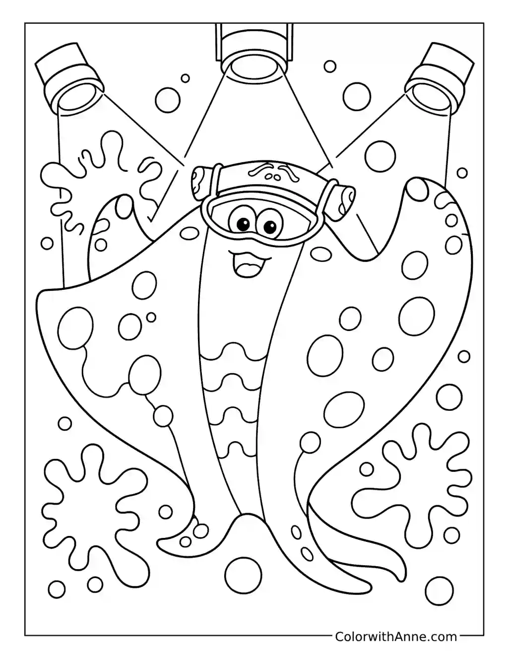 Big Man Splatoon coloring page