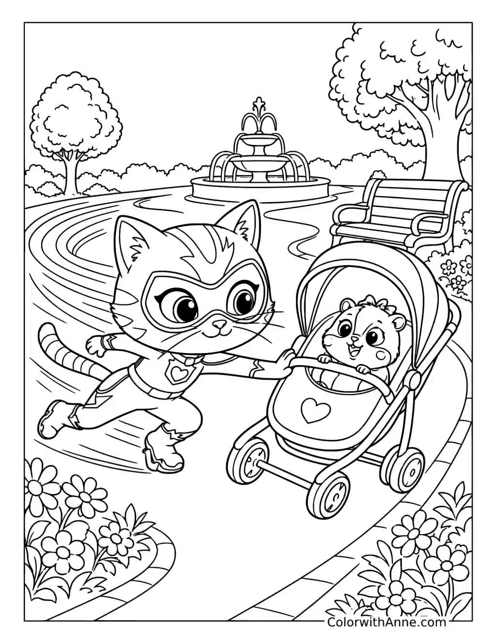 Bitsy Super-Speed Rescue coloring page