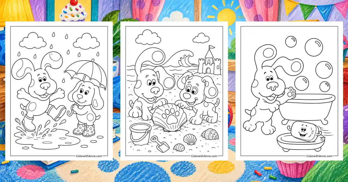 Blue's Clues Coloring Pages banner