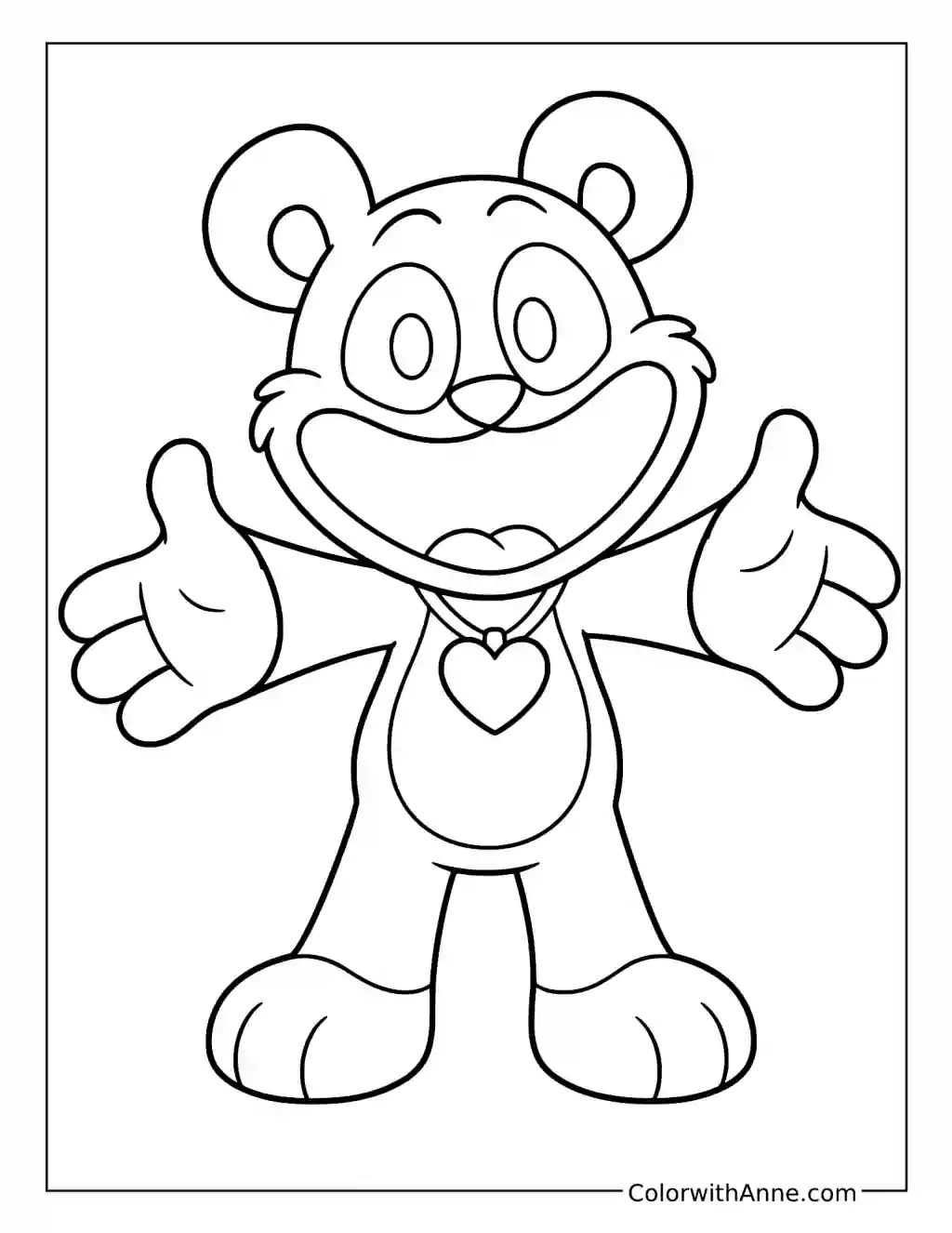 Bobby BearHug Ready for a Hug coloring page