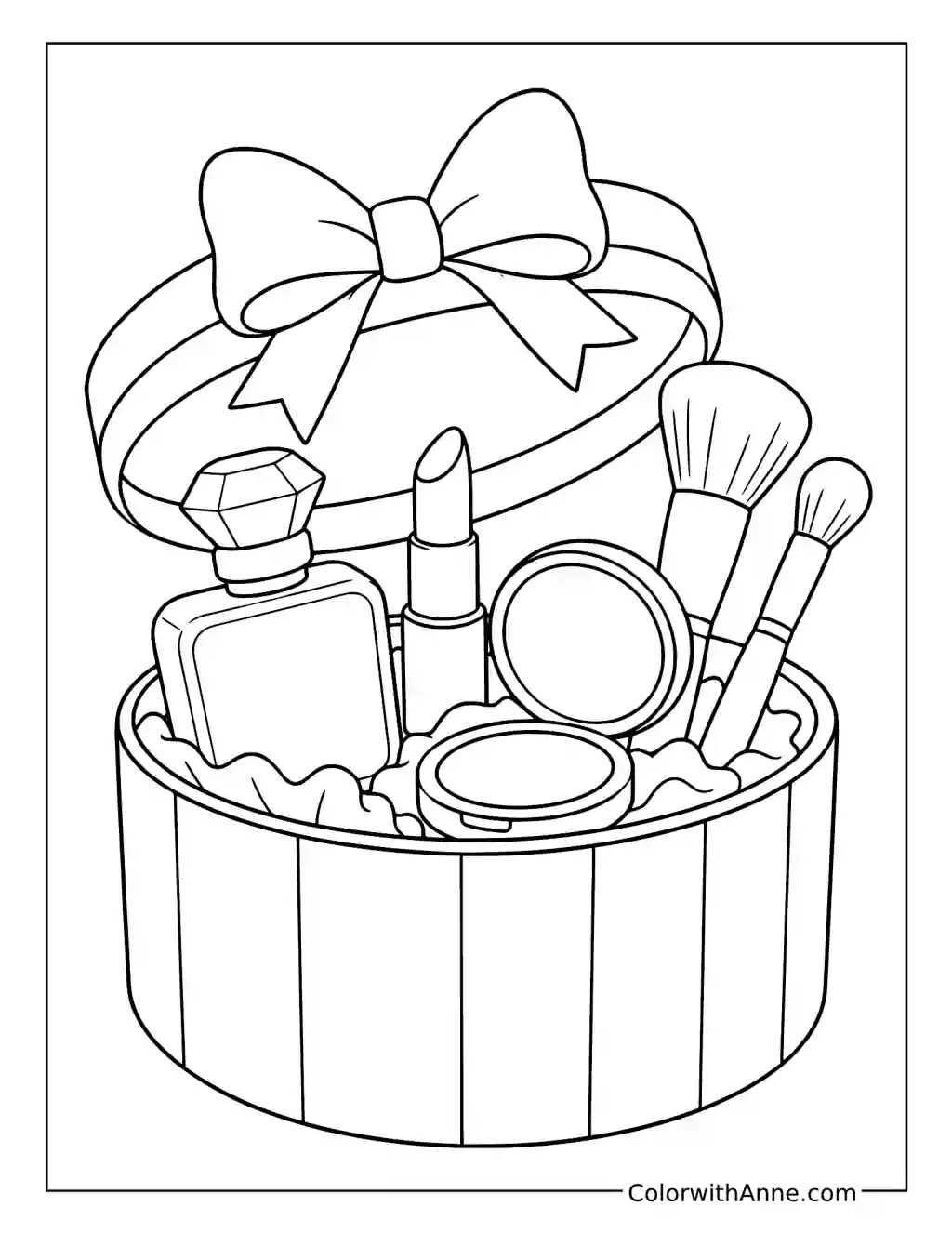26 Makeup Coloring Pages (Free PDF Printables)