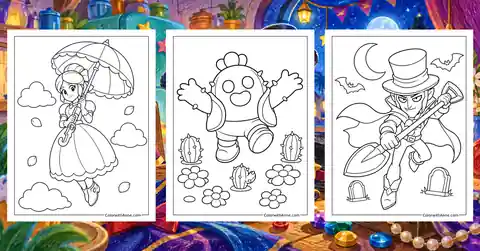 Brawl Stars Coloring Pages banner