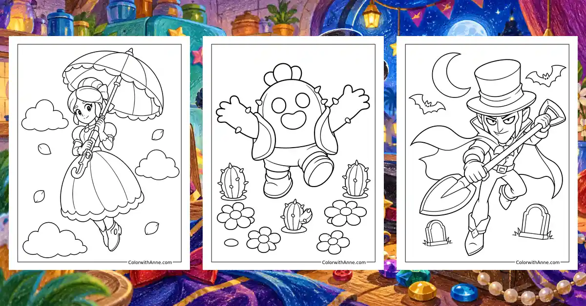 Brawl Stars Coloring Pages banner