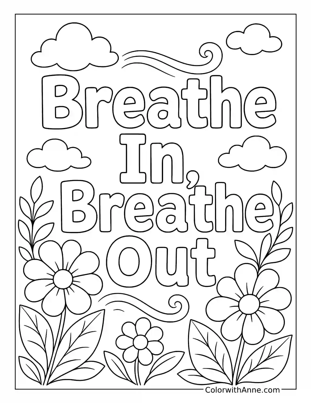 Breathe In, Breathe Out coloring page
