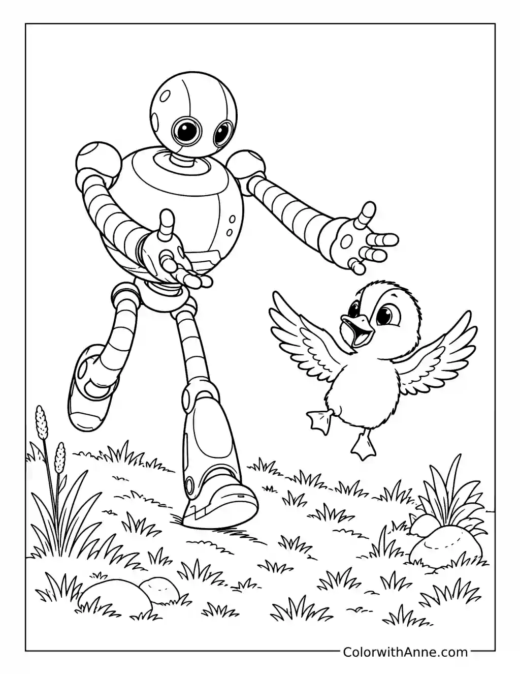 Brightbill Learning to Fly coloring page