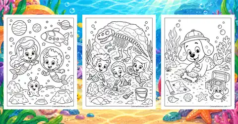 Bubble Guppies Coloring Pages banner