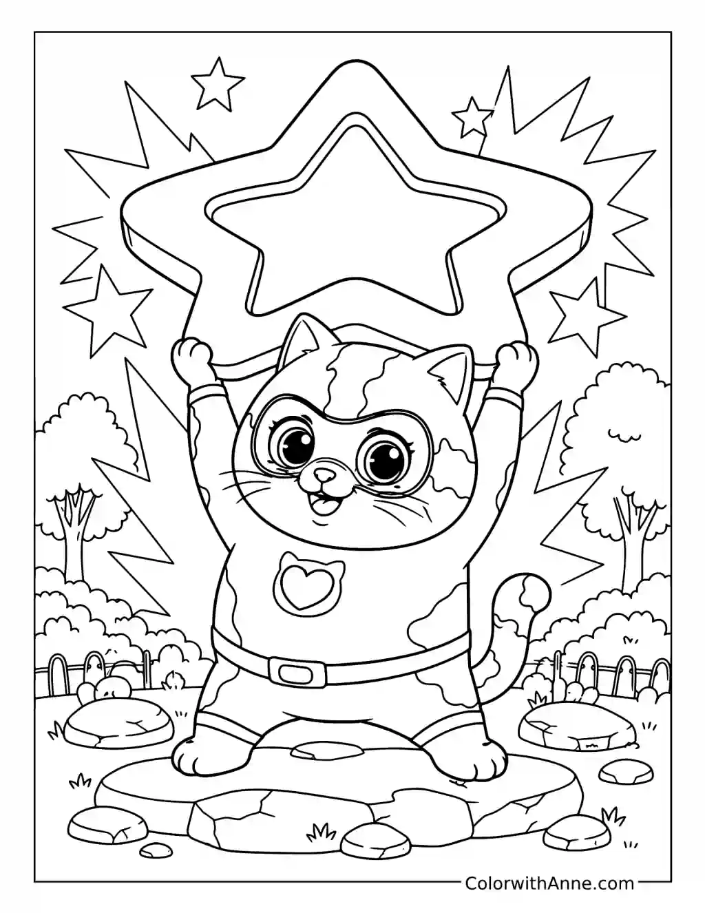 Buddy Super Strength coloring page