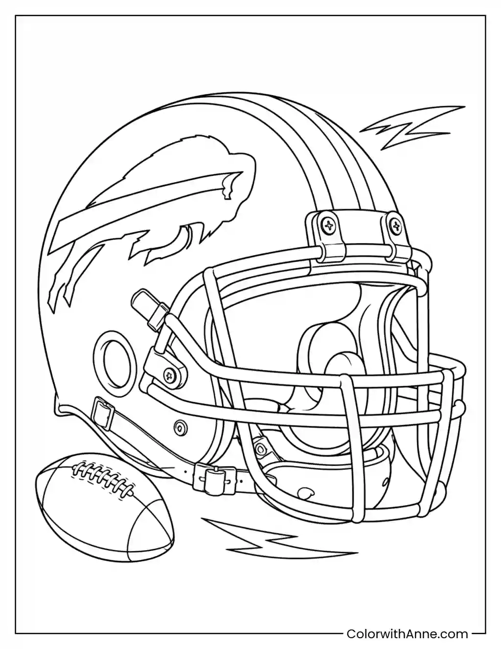 Buffalo Bills Helmet coloring page