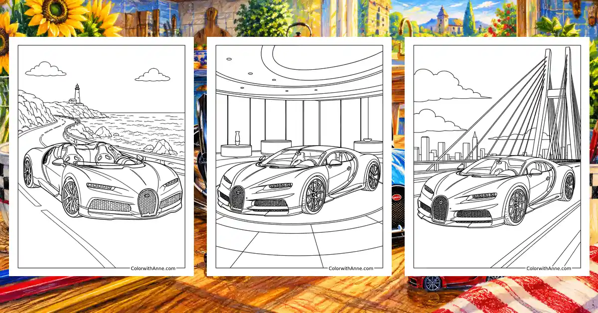 Bugatti Coloring Pages banner