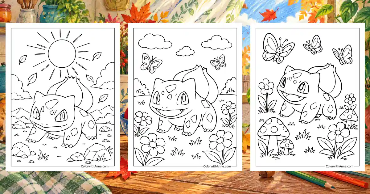 Bulbasaur Coloring Pages banner