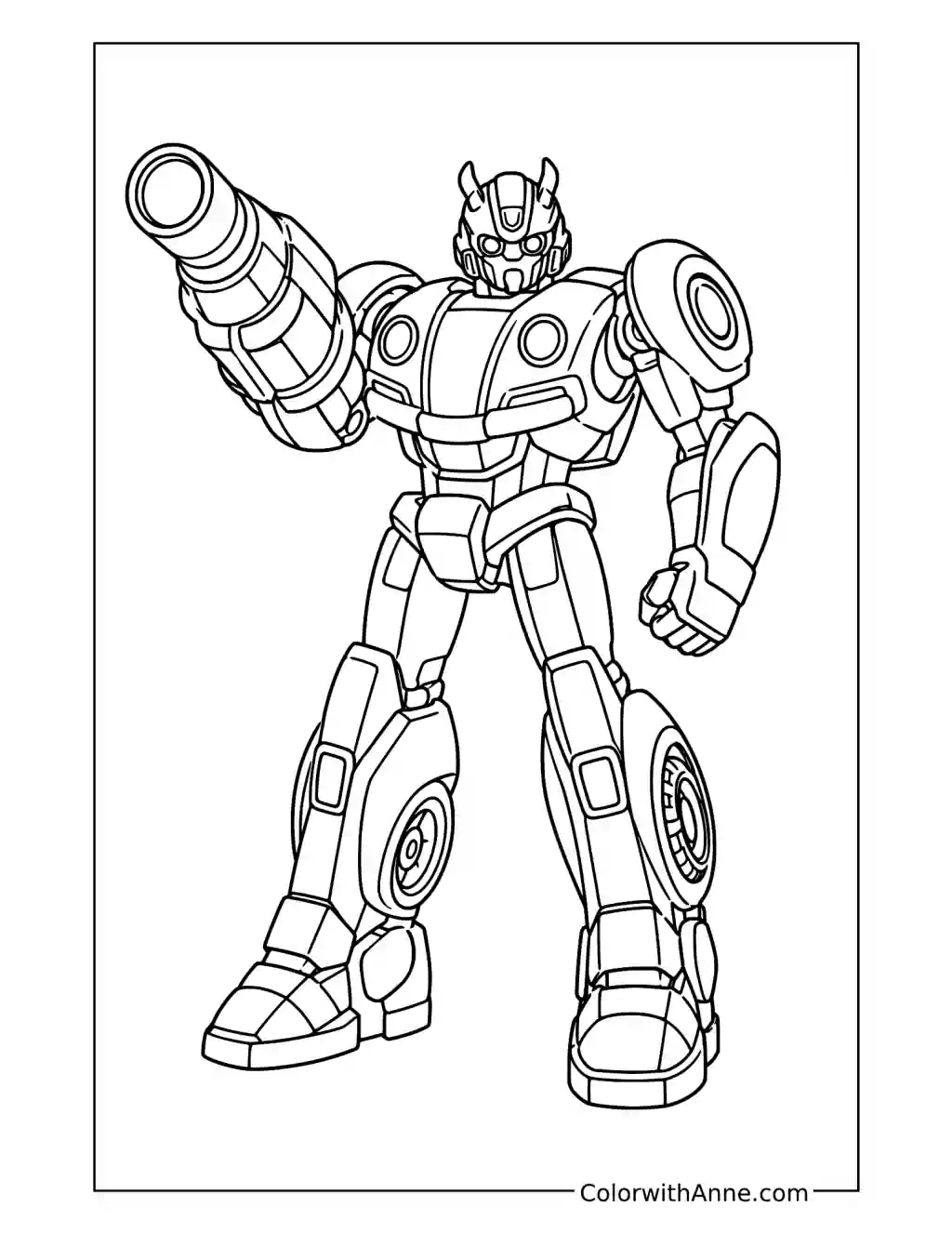 Bumblebee Plasma Cannon coloring page