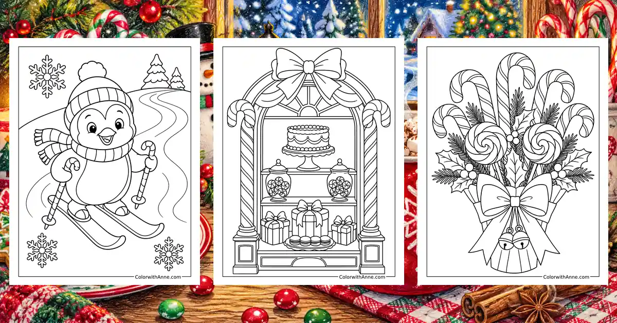 Candy Cane Coloring Pages banner