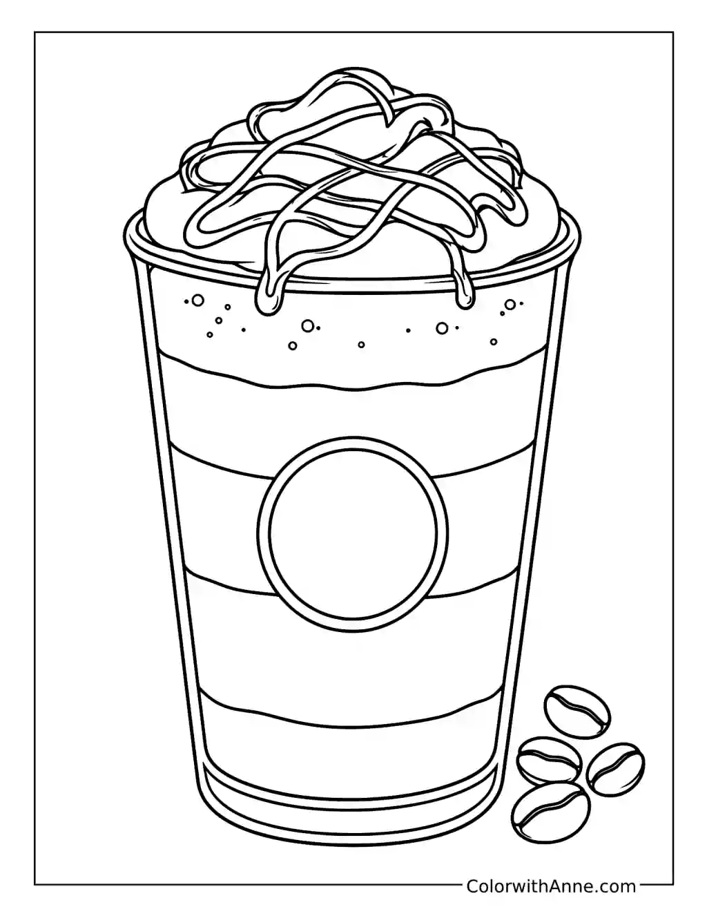 Caramel Macchiato coloring page