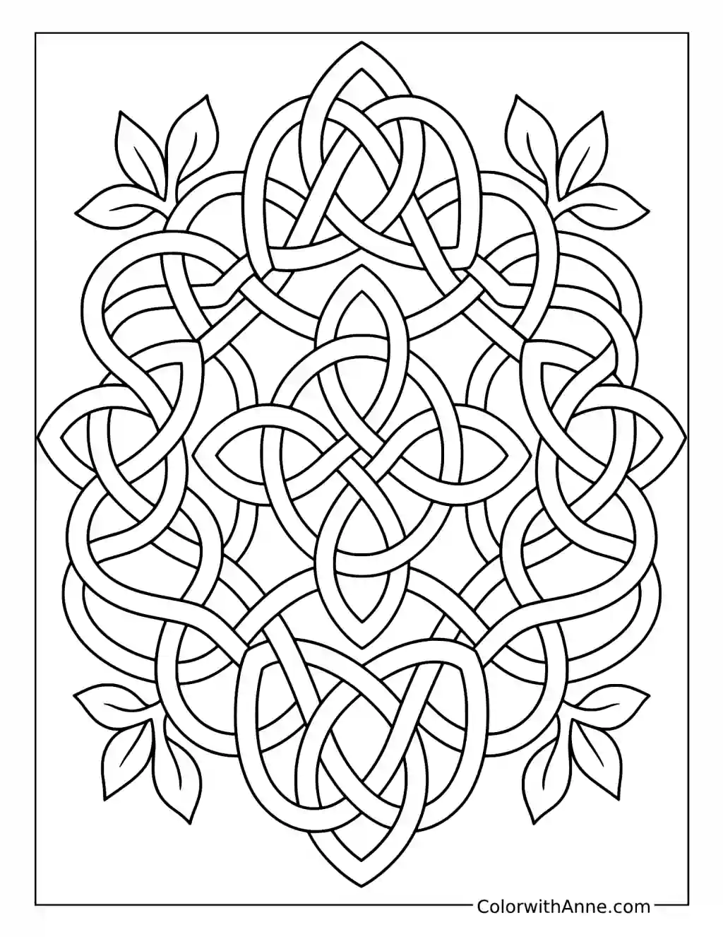 Celtic Knots Pattern coloring page