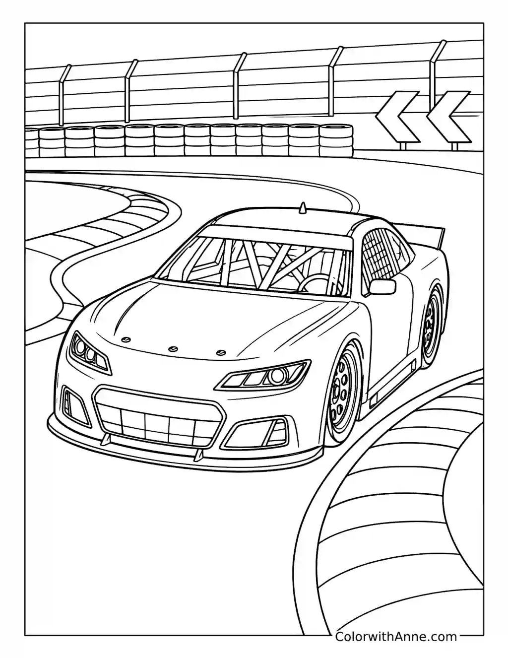 Charlotte Roval Racing coloring page
