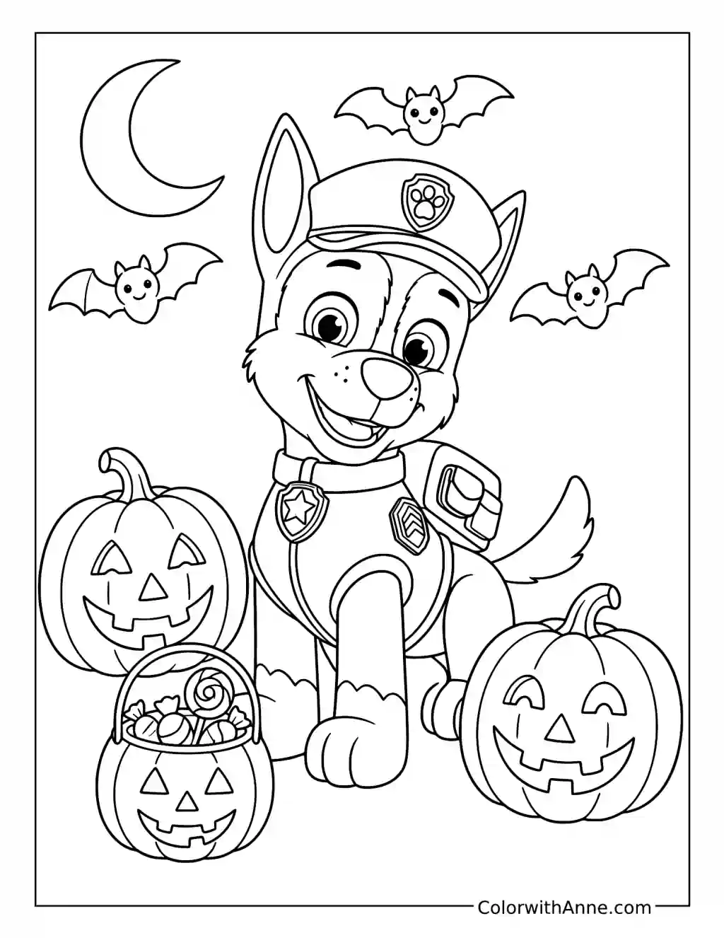 Chase Halloween Fun coloring page