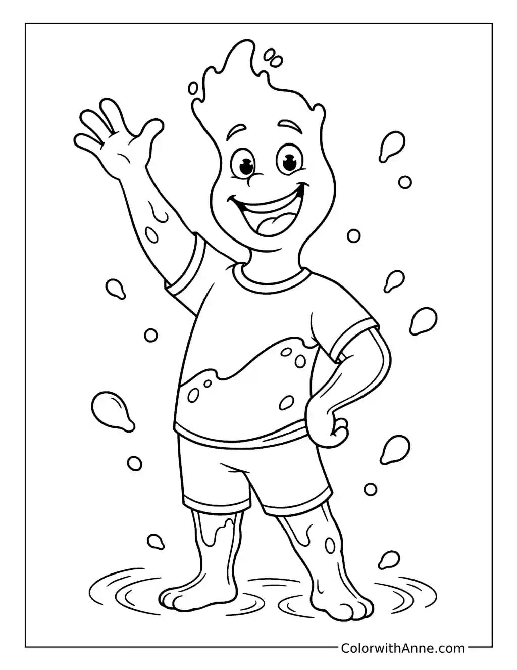 Cheerful Wade Ripple coloring page
