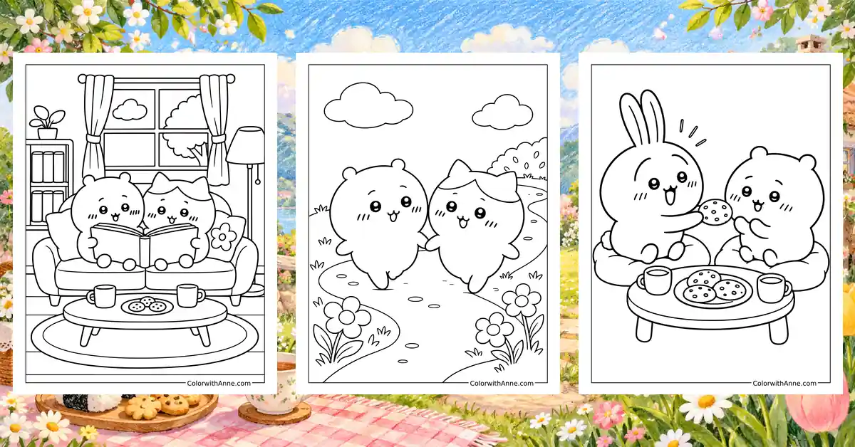 Chiikawa Coloring Pages banner