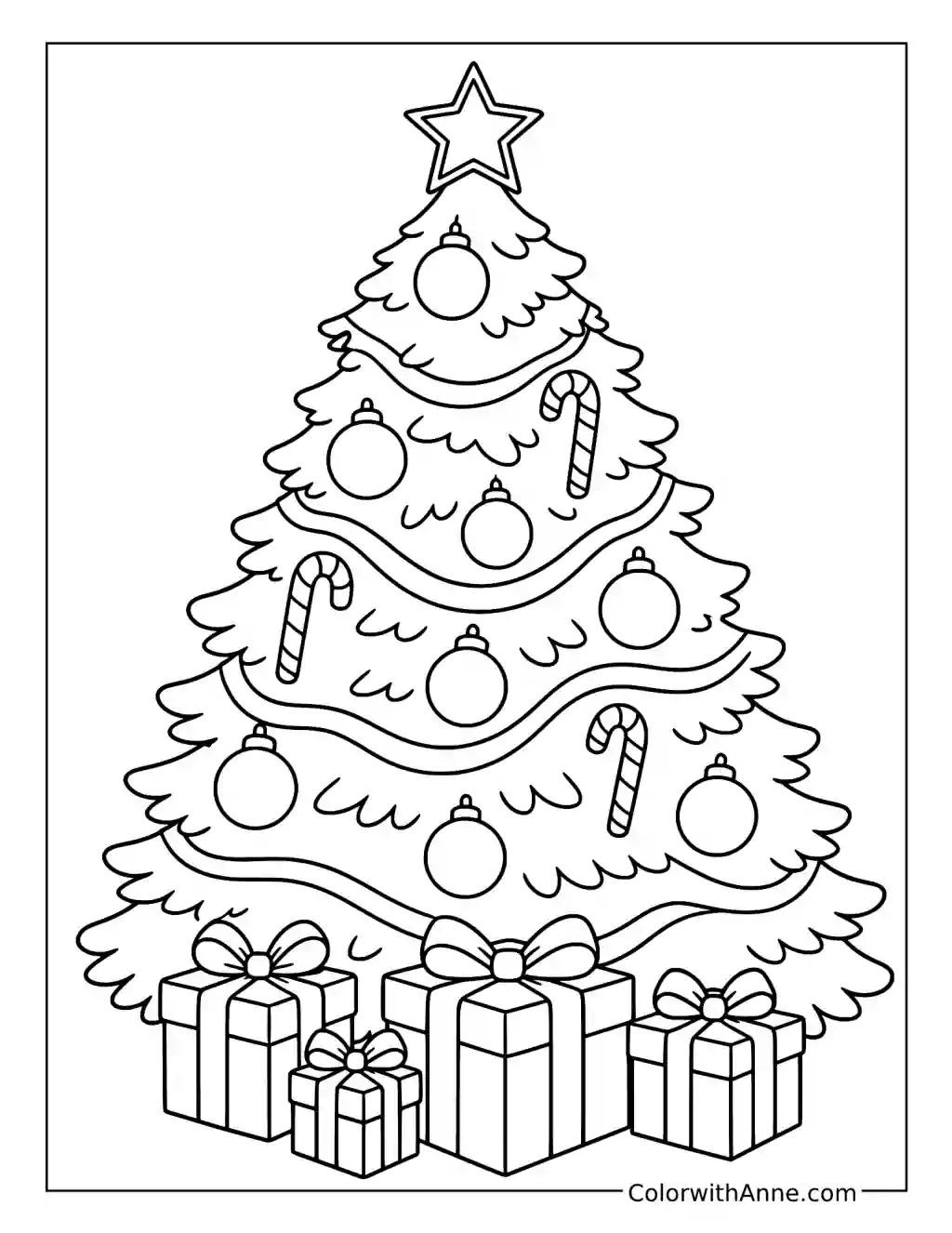 Christmas Tree coloring page