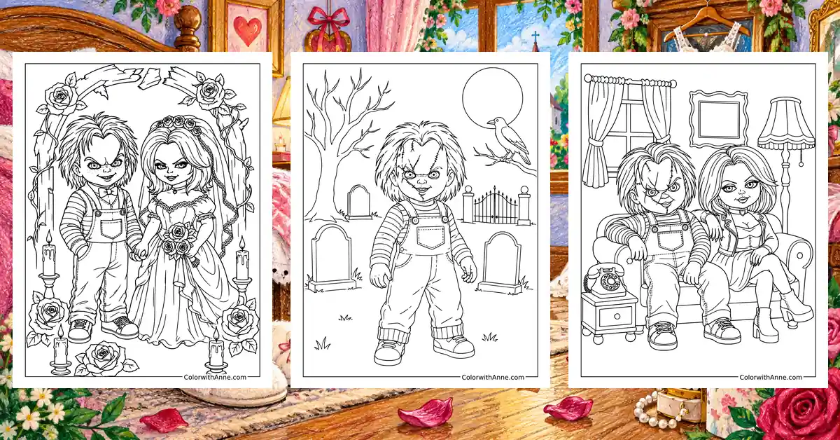 Chucky Coloring Pages banner
