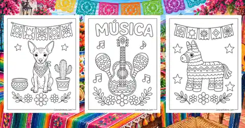 Cinco De Mayo Coloring Pages banner