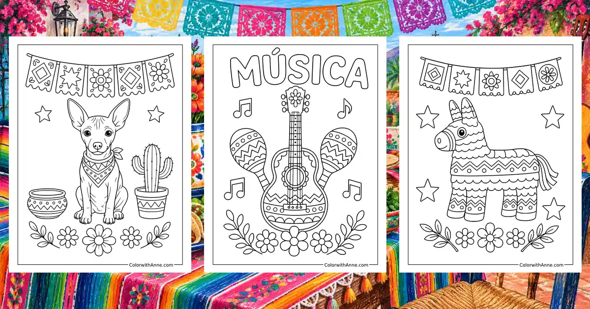 Cinco De Mayo Coloring Pages banner