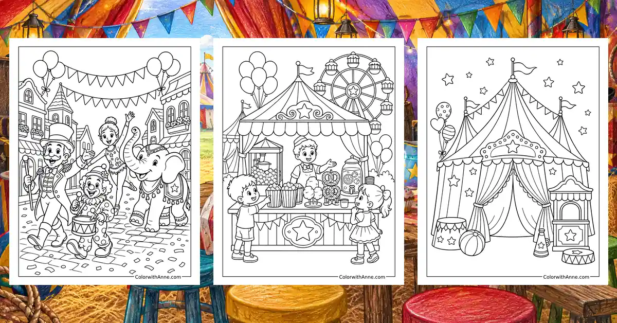 Circus Coloring Pages banner