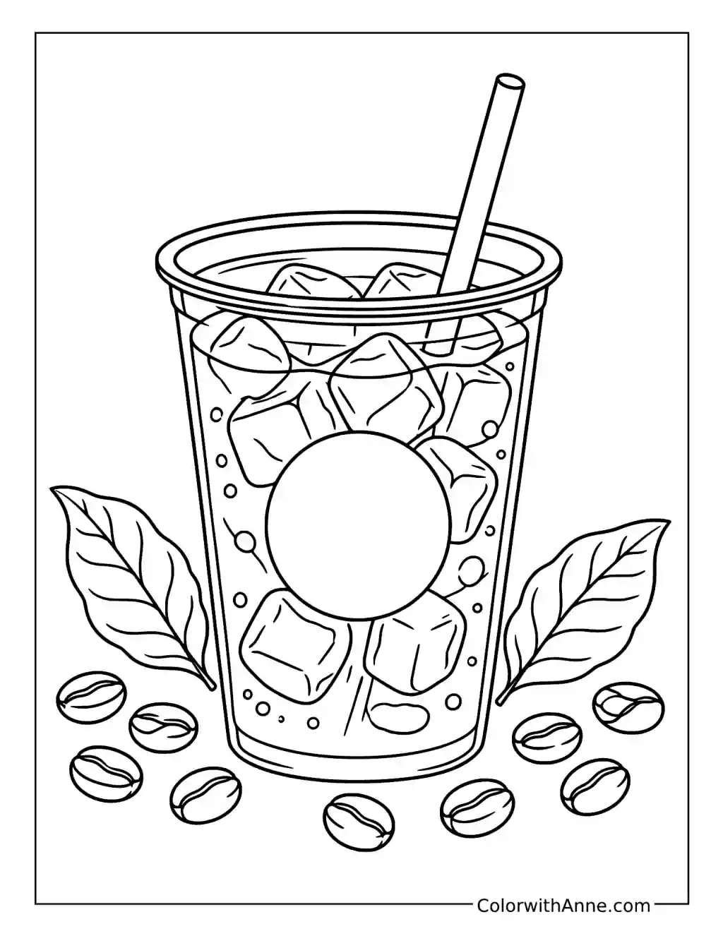 Cold Brew Coffee coloring page