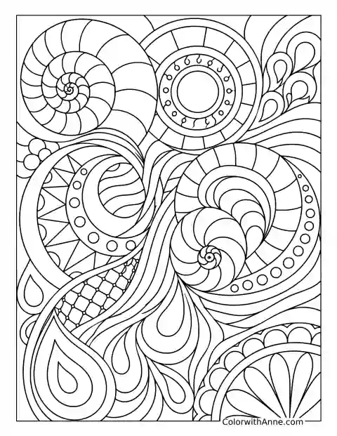 Abstract Coloring Pages