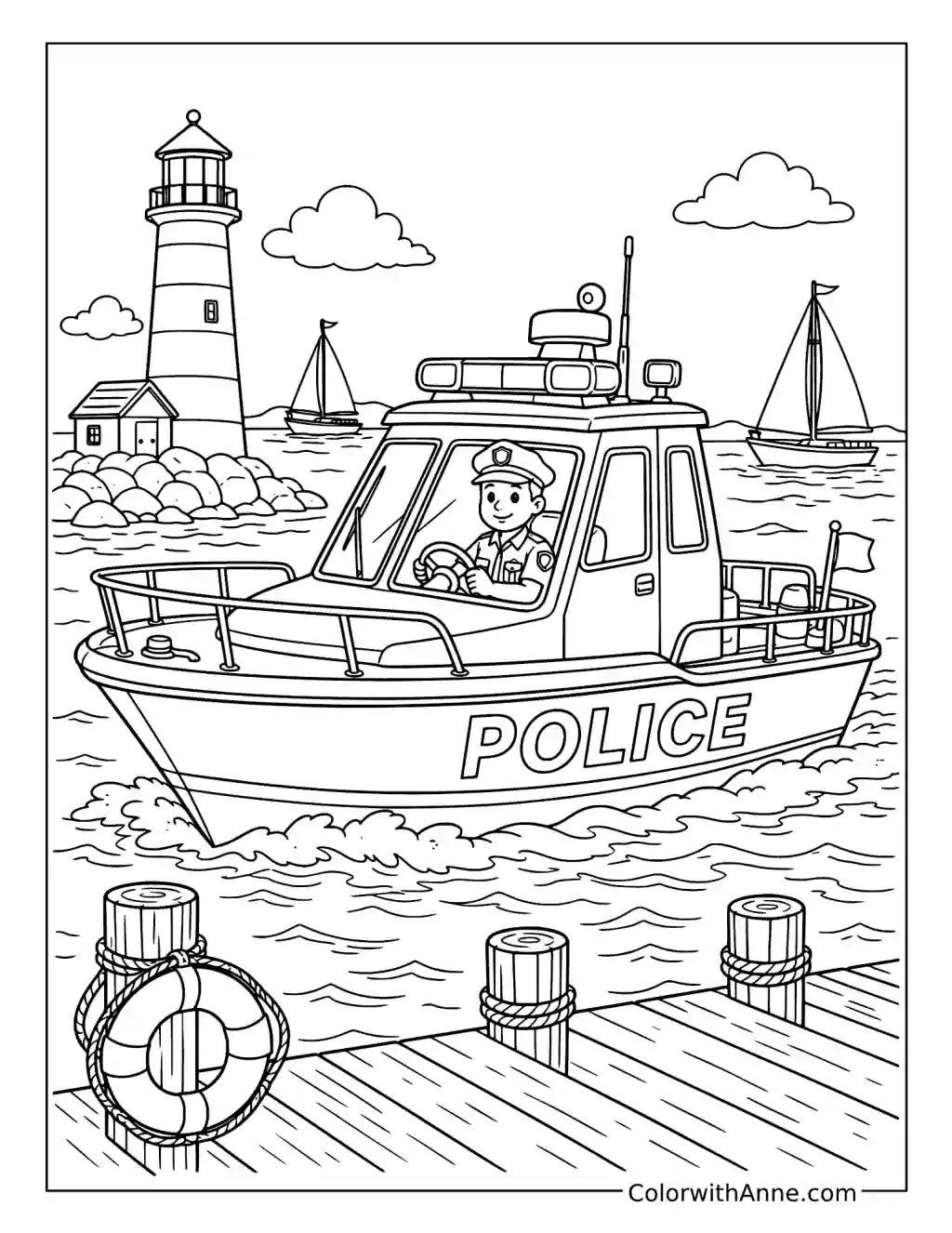 Crisp Linework coloring page