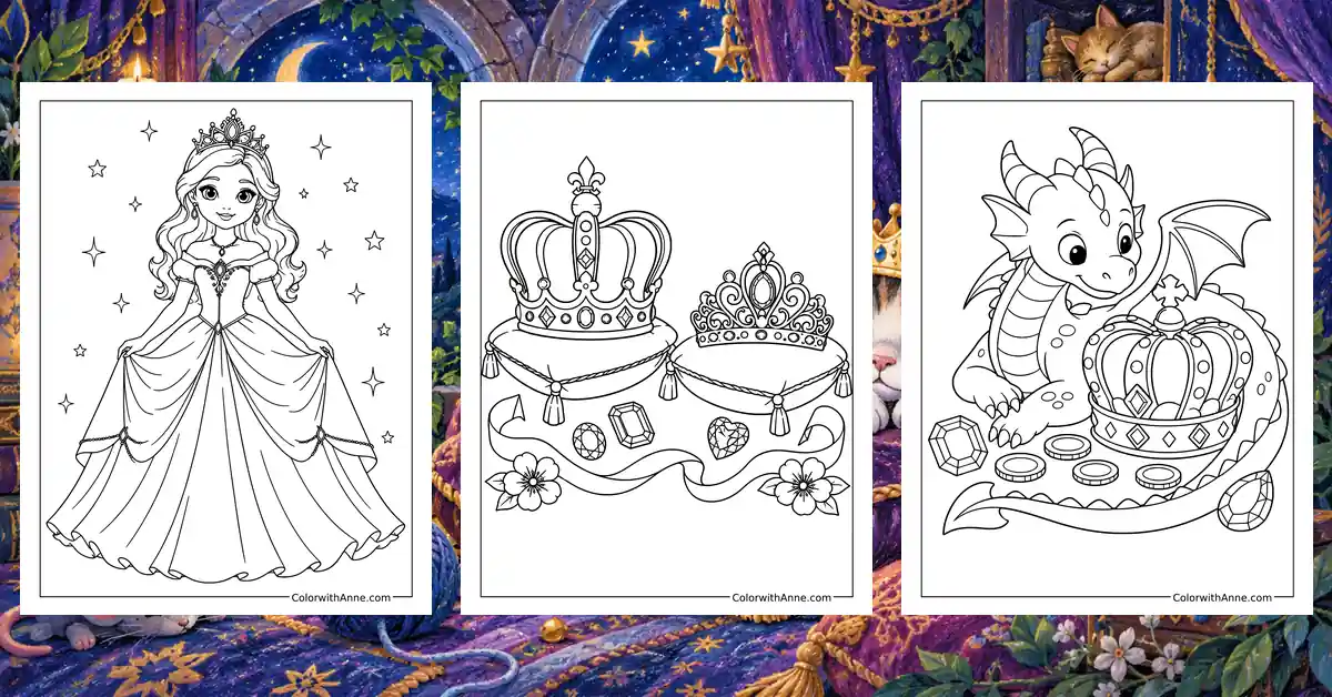 Crown Coloring Pages banner