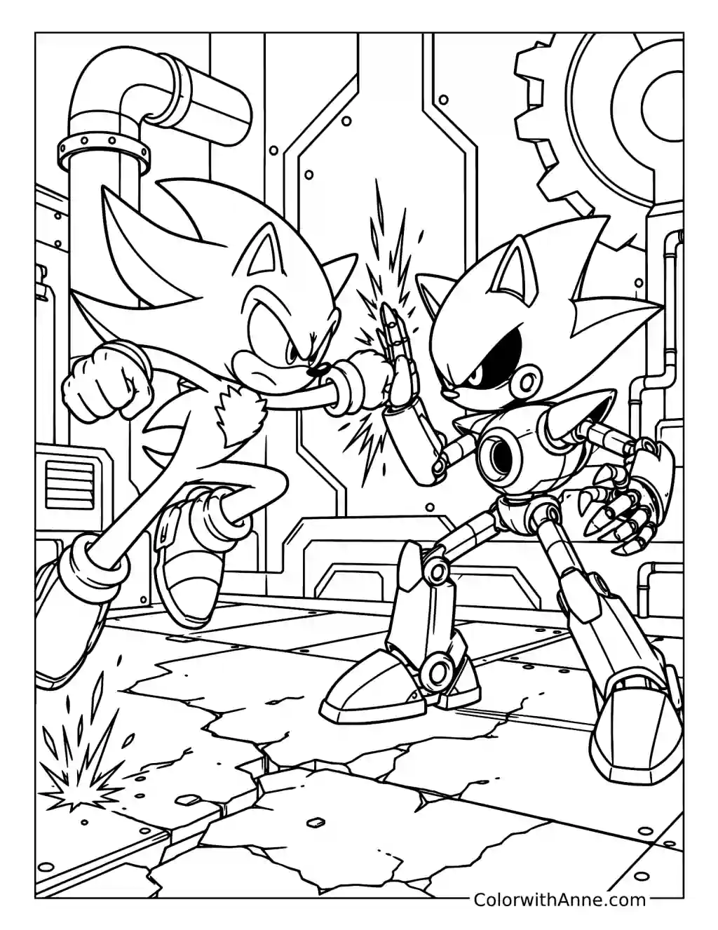20 Dark Sonic Coloring Pages (Free PDF Printables)