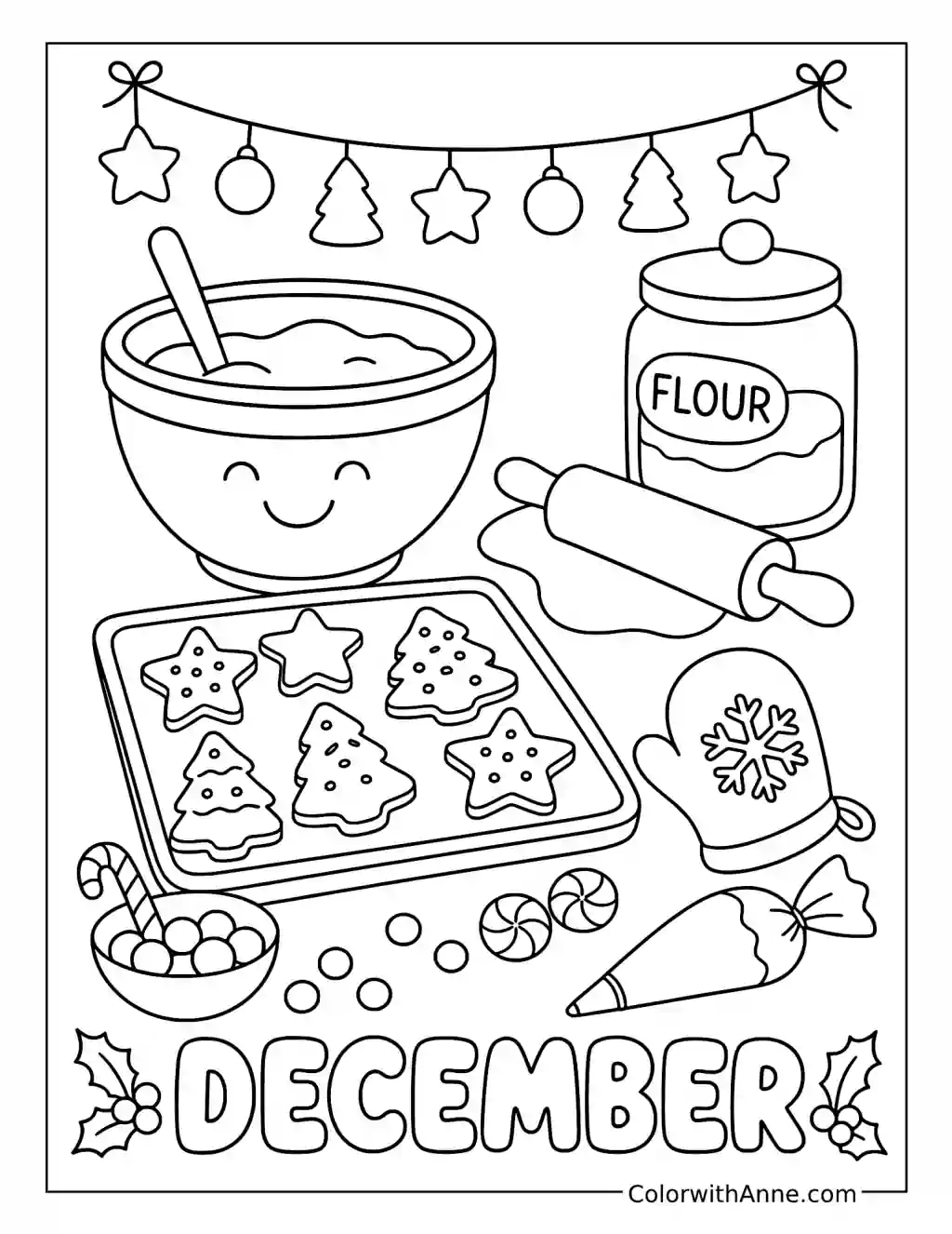 24 December Coloring Pages (Free PDF Printables)