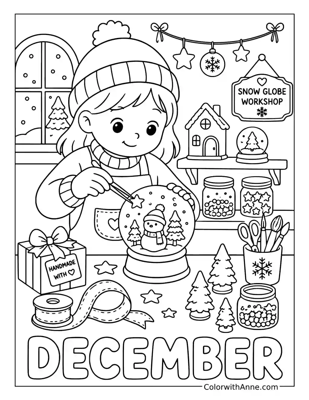 Christmas Coloring Paper.pdf 24 December Coloring Pages (Free PDF Printables)