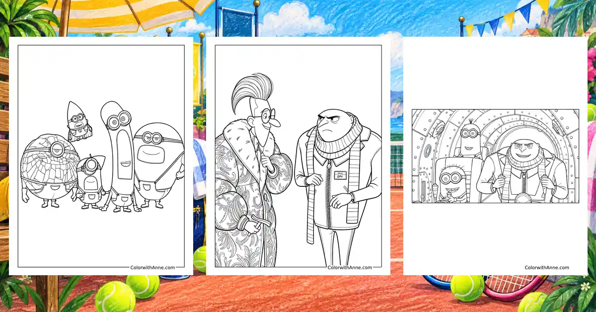 Despicable Me 4 Coloring Pages banner