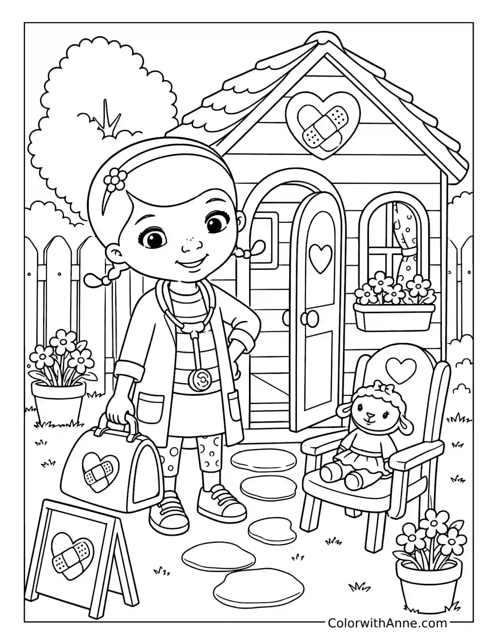 Doc McStuffins Toy Clinic coloring page