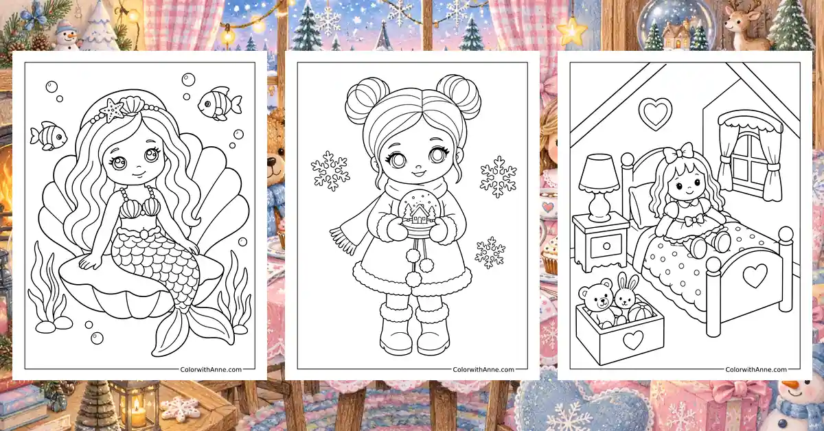 Doll Coloring Pages banner