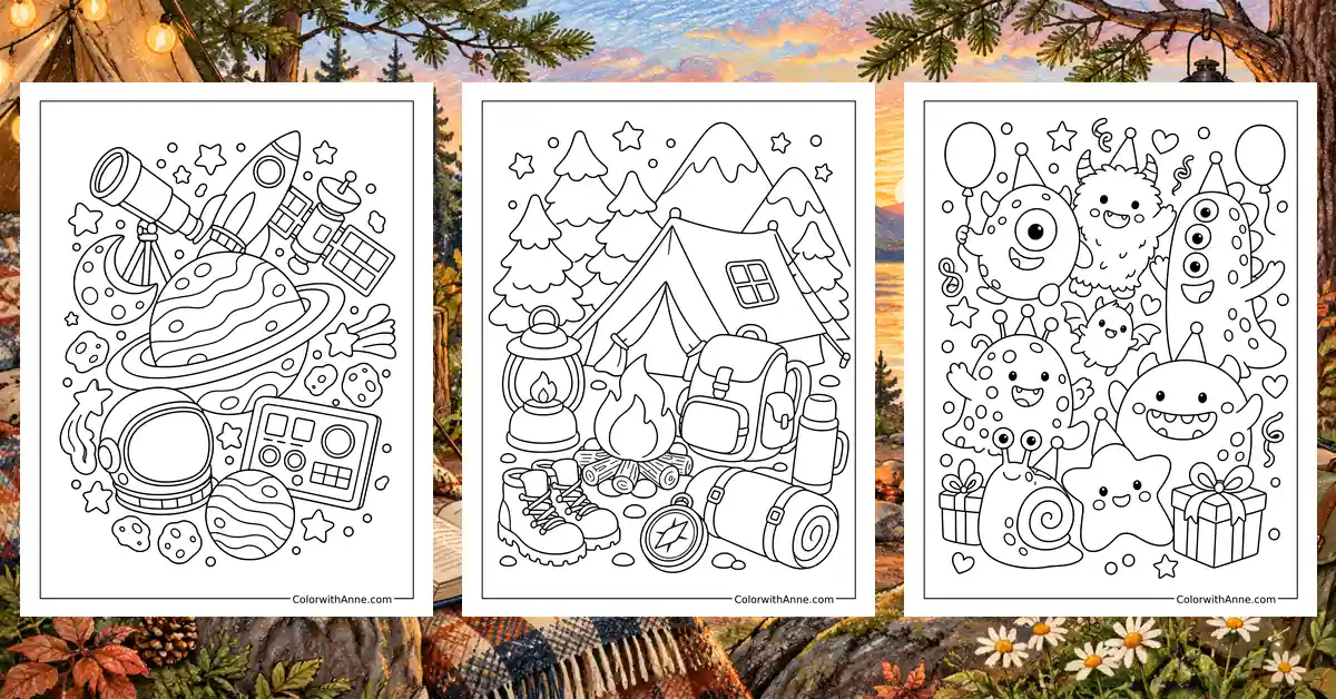 Doodle Coloring Pages banner
