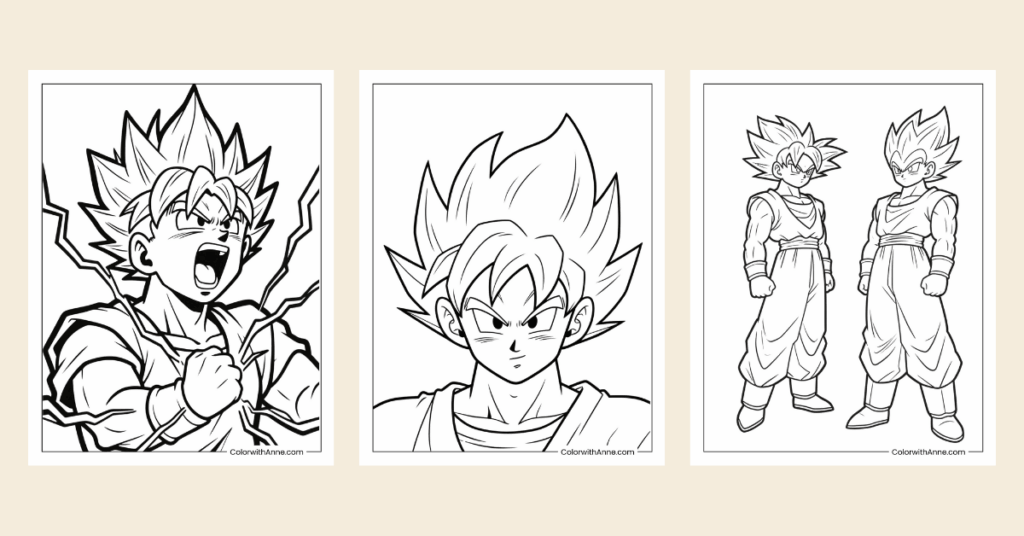 dragon ball z coloring pages banner