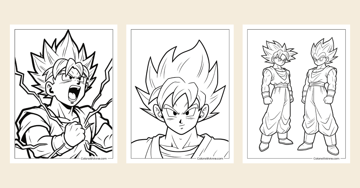 dragon ball z coloring pages banner