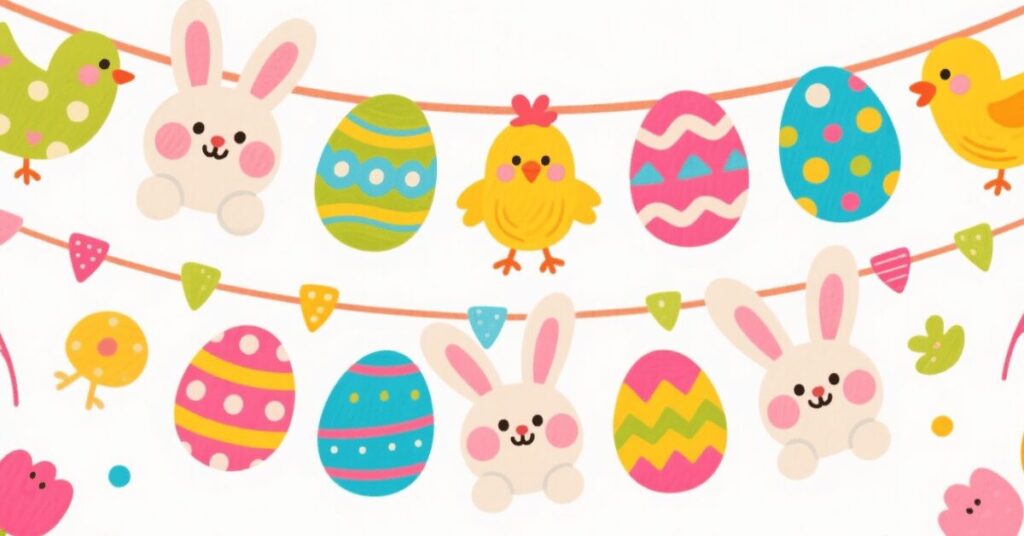 easter coloring pages banner 2