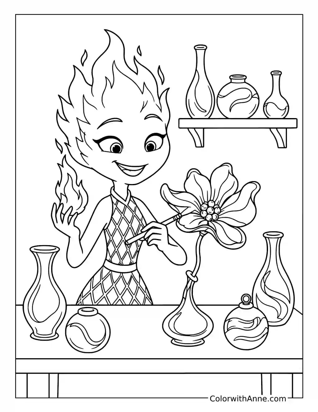 Ember Creating Beautiful Glass Art coloring page