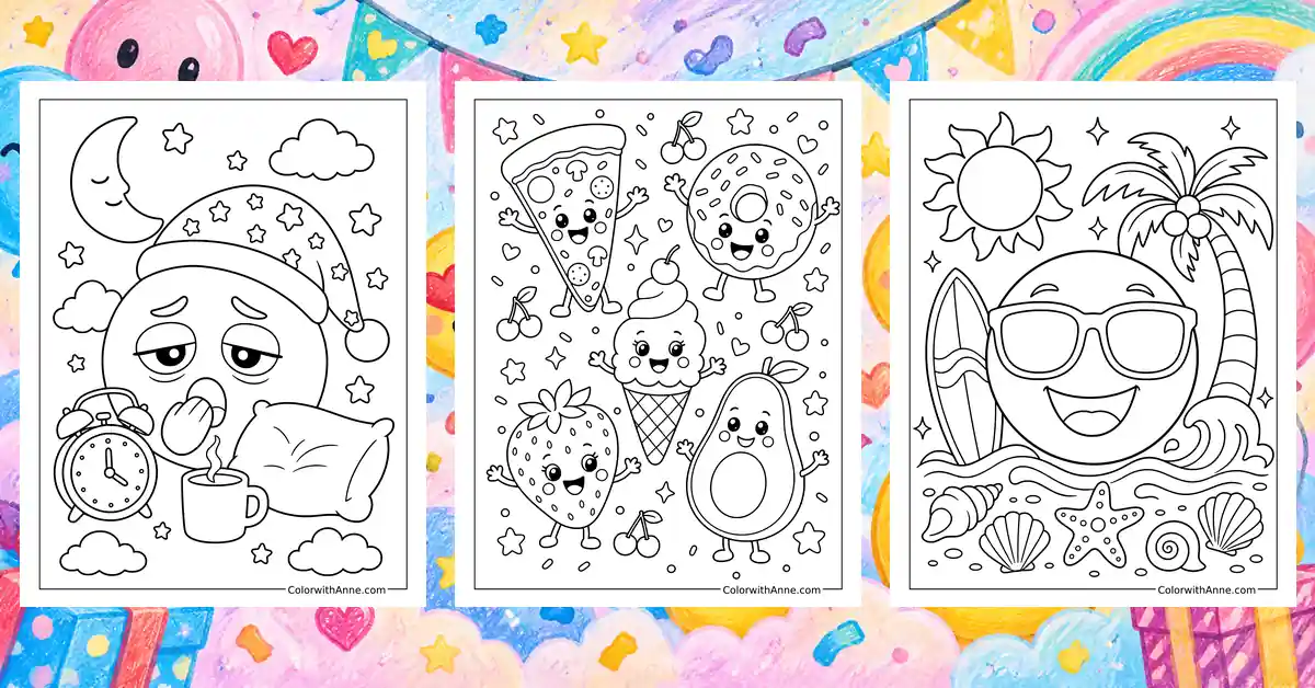 Emoji Coloring Pages banner
