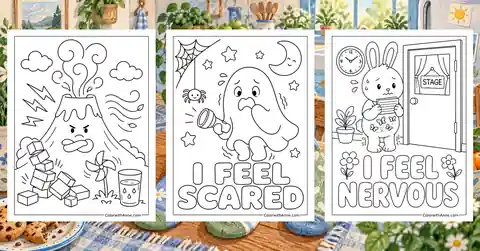 Emotions Coloring Pages banner