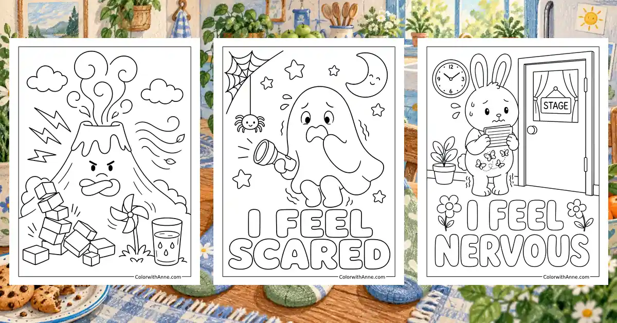 Emotions Coloring Pages banner
