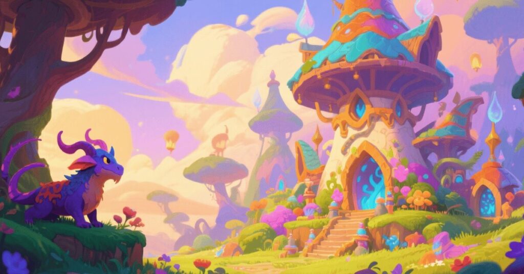 fantasy coloring pages banner 2