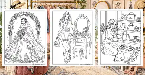 Fashion Coloring Pages banner